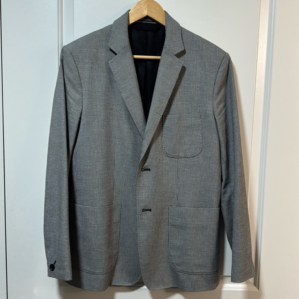Rag & Bone Houndstooth Wool Blazer Size 38 - image 1